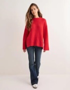 Only - Punainen - Onlmaggie Life Ls Loose O-Neck Cc K