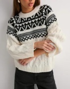 Gina Tricot - Valkoinen - Jacquard knitted sweater