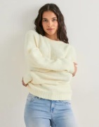 Nelly - Keltainen - Fuzzy Knit Sweater