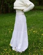 Nelly - Valkoinen - Long Summer Skirt