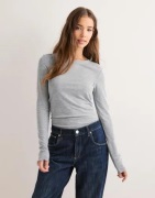 Gina Tricot - Harmaa - Sheer top