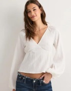 Nelly - Valkoinen - Structure Blouse