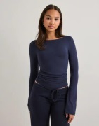 Nelly - Sininen - Ultra Soft Boat Neck Top