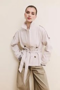Nelly - Beige - Short Trench Jacket