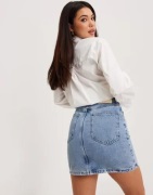 Only - Sininen - Onlbillie Ex Hw Uneaven Cl Dnm Skir