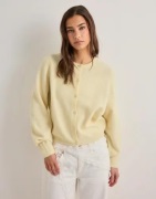 Nelly - Keltainen - Fuzzy Knit Cardigan
