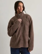 Pieces - Ruskea - Pcsadia Ls Teddy Jacket Noos Bc