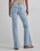 Gina Tricot - Sininen - Low full length flare jeans