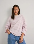 Gina Tricot - Vaaleanpunainen - Stripe Long Sleeve Tee