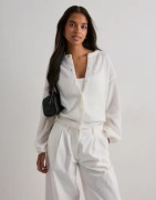 Pieces - Valkoinen - Pcida Ls O-Neck Knit Cardigan Noos