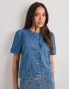 Only - Sininen - Onlastra Ss Dnm Shirt Qyt