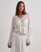 Vero Moda - Valkoinen - Vmfeline Ls Short Top Exp