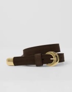 Pieces - Ruskea - Pcbaria Suede Jeans Belt