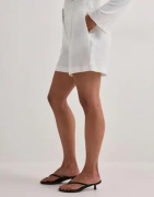 Only - Valkoinen - Onlita Hw Linen Look Shorts Tlr