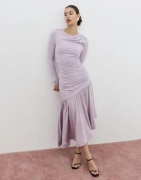 Malina - Lila - Lionelle Asymmetrical Ruffled