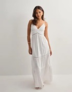 Nelly - Valkoinen - Maxi Lace Insert Dress