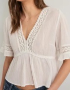 Nelly - Valkoinen - Sweet Detail Blouse