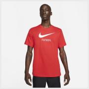 Nike T-paita Swoosh Futbol - Punainen/Valkoinen