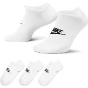 Nike Sukat NSW Everyday Essential No-Show 3-pack - Valkoinen/Musta