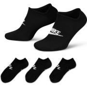 Nike Sukat NSW Everyday Essential No-Show 3-pack - Musta/Valkoinen