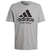 adidas T-paita Jalkapallo Logo - Harmaa/Musta