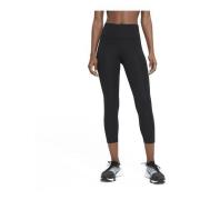 Nike Fast Women's Mid-Rise Crop Run BLACK/REFLECTIVE SILV