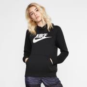 Nike Huppari NSW Essential Fleece Pullover - Musta/Valkoinen Nainen