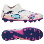 PUMA Future 7 Match FG/AG Volume Up - Valkoinen/Sininen/Poison Pink/Fi...